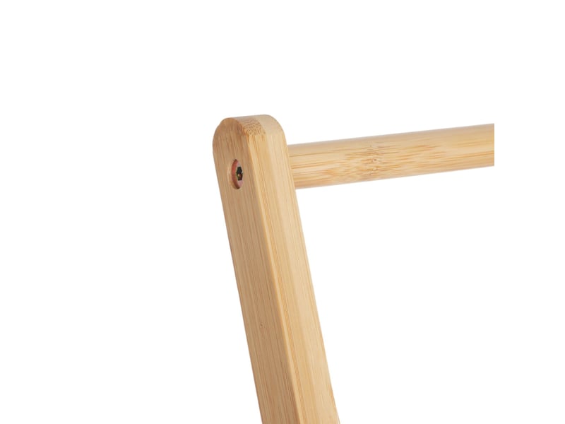  Porte-serviettes décoratif pliable pratique salle de bain 3 barres 85 x 30 x 30 cm en bambou naturel 13_0017758  - Conforama C