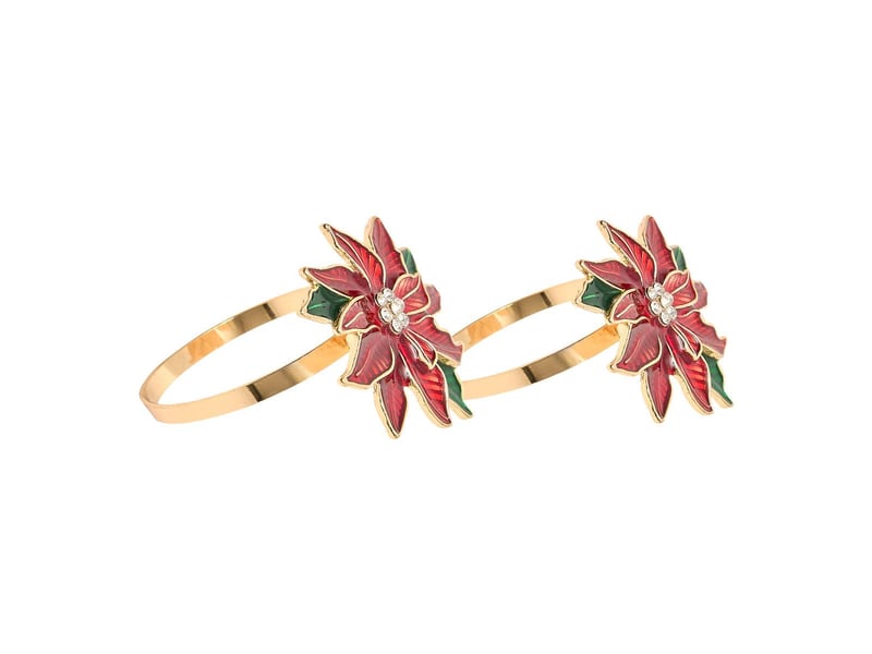  Rond serv poinsettia x2  - Conforama A