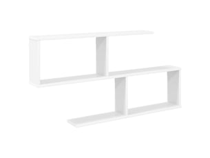 Étagère murale, étagère suspendue blanc 100 x 12 x 50,5 cm bois d'ingénierie cf42024