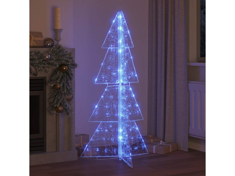  Sapin de noël - arbre de noël 160 led bleu 150 cm acrylique  - Conforama C