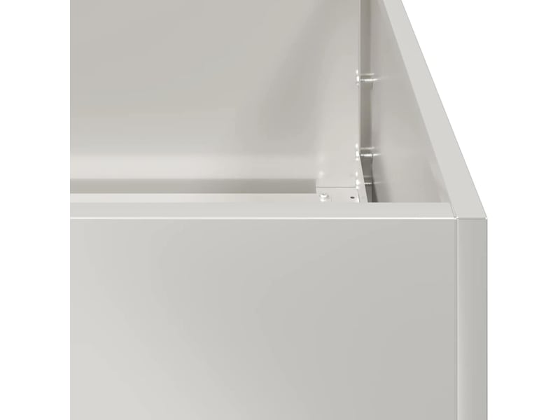 Jardinière - bac à fleurs 80x40x40 cm acier inoxydable - Conforama E