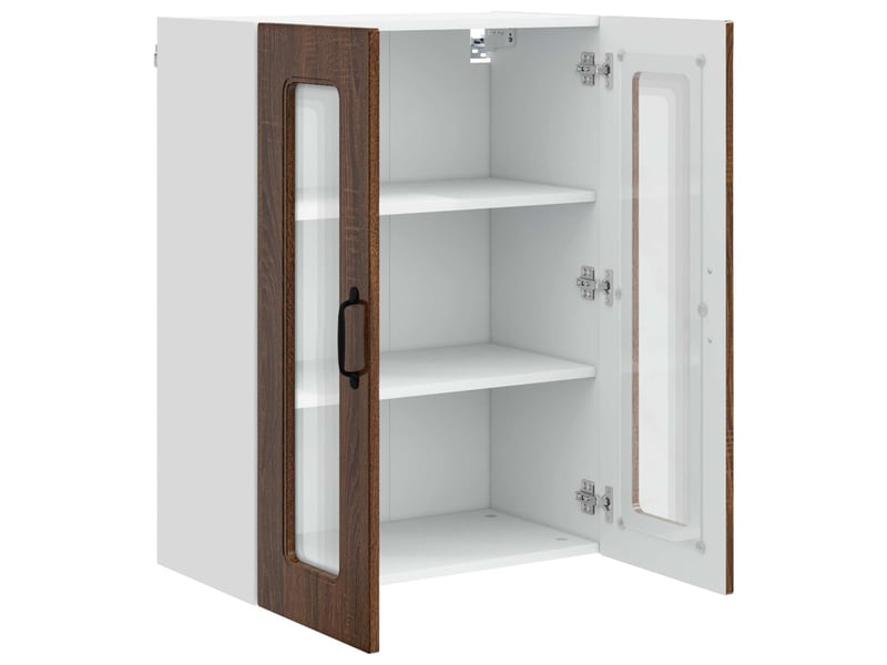  Meuble mural de cuisine | armoire de cuisine chêne brun 60x31x80cm shl2800  - Conforama E