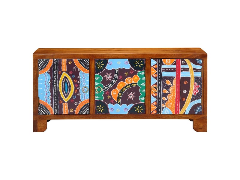  Banc à chaussures, banc de rangement avec stockage marron miel 100x35x45 cm  - Conforama D