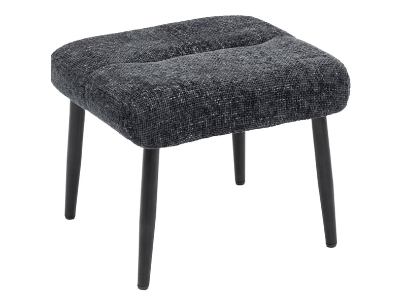  Pouf 45x41x38 cm pieds en métal gris foncé  - Conforama A