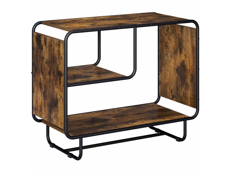  Buffet salon, buffet de rangement chêne fumé 80x37,5x64,5 cm bois d'ingénierie  - Conforama A