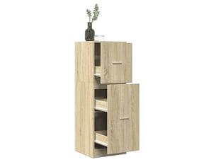Meuble de rangement, armoire d'apothicaire chêne sonoma 40x41x118 cm bois ingénierie