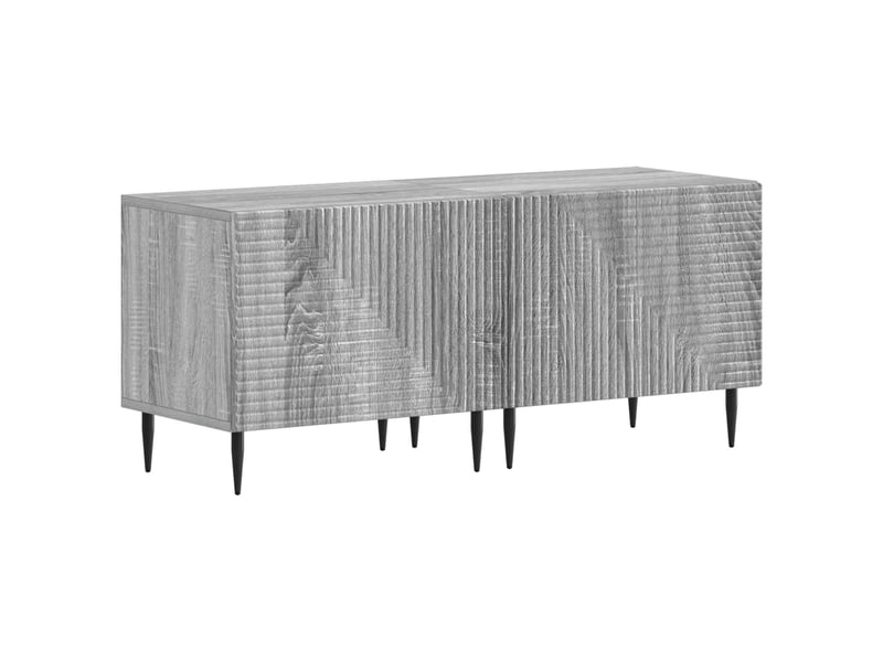 Ensemble de 3 meubles tv led sonoma gris bois d'ingénierie shl44613 - Conforama D