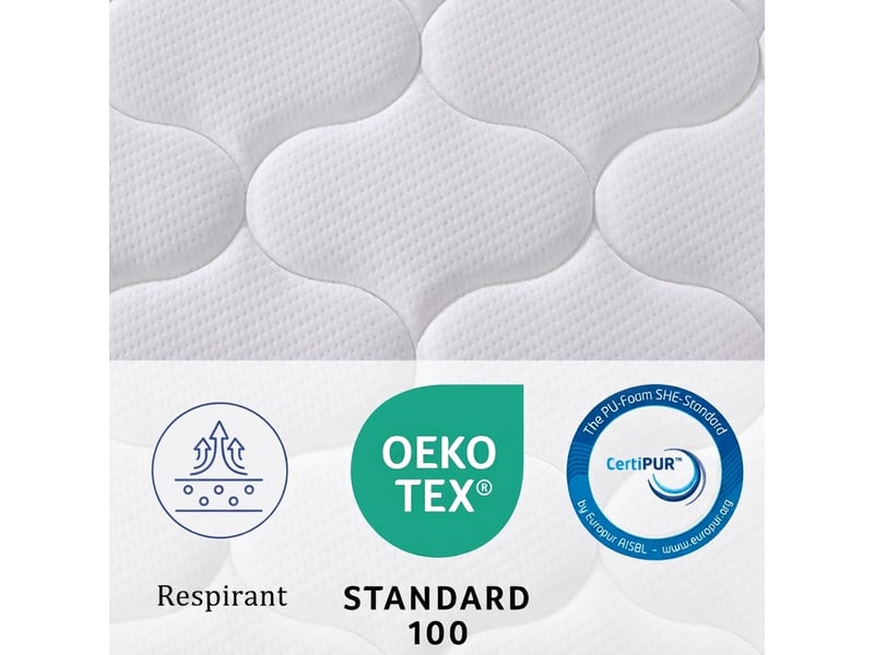  Matelas à ressorts ensachés 90x200 cm, 25 cm, h3, 7 zonen N634P455463A - Conforama W