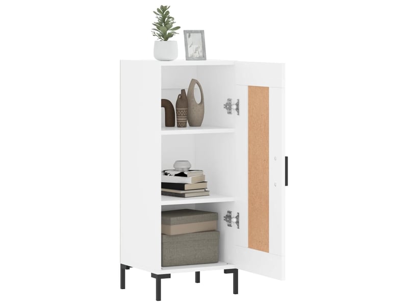  Buffet - bahut - meuble de rangement blanc 34,5x34x90 cm bois d'ingénierie  - Conforama D
