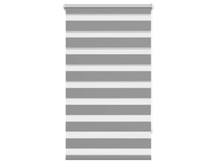 Store vénitien zébré, store de fenêtre 70,9 x 120 cm, largeur du tissu 66,7 cm, gris cf48234
