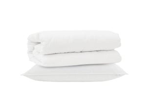 Ensemble de duvet avec oreiller 2 pièces - couette blanc microfibre