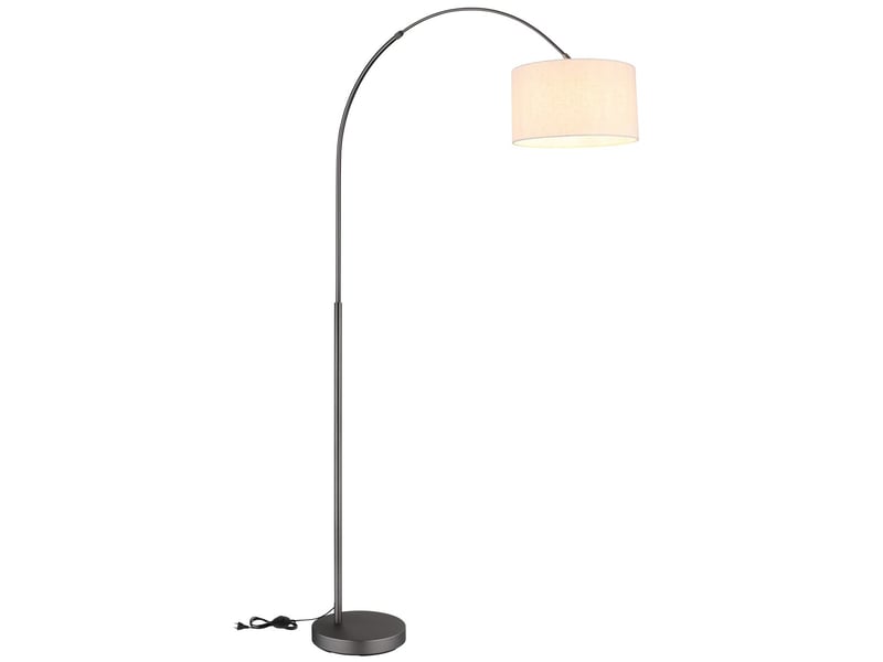  Globo thea lampadaire arqué gris anthracite mat e27  - Conforama E