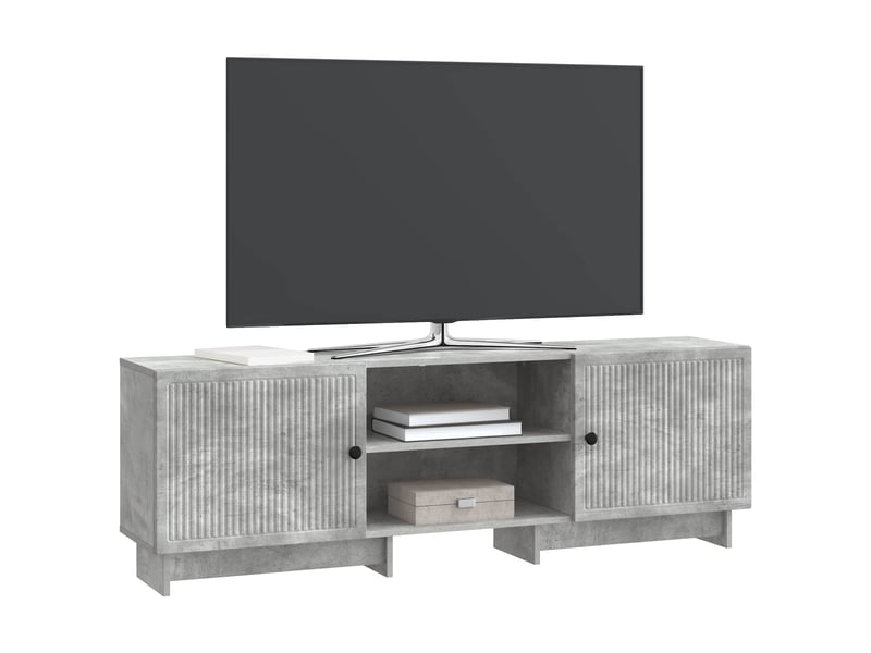  Meuble tv - banc tv - meuble de rangement 150 x 31 x 50 cm gris béton bois d’ingénierie  - Conforama C