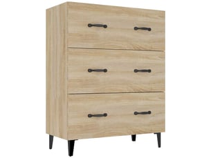 Buffet - bahut - meuble de rangement chêne sonoma 69,5x34x90 cm bois d'ingénierie