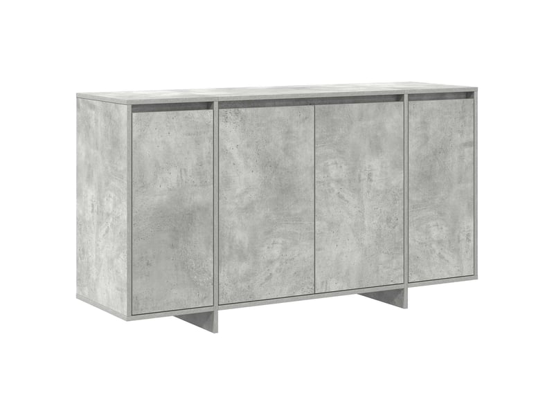 Buffet - bahut - meuble de rangement gris béton 135 x 41 x 75 cm bois d'ingénierie - Conforama A