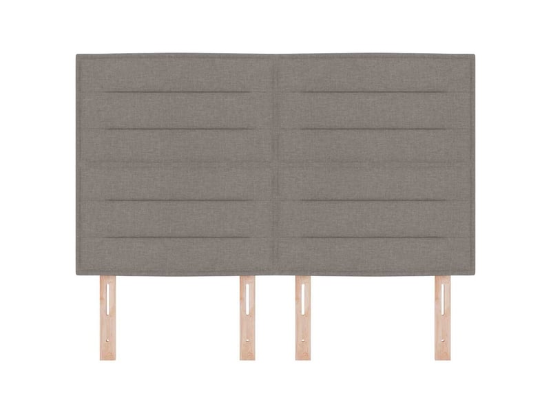Tête de lit | panneau de tête de lit taupe 144 cm tissu - Conforama E