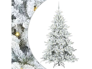 Sapin de noël, arbre de noël artificiel à branches articulées blanc 180 cm shl2048