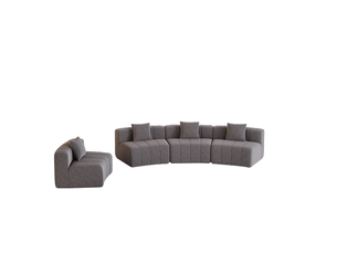 Canapé de salon, canapé pour séjour, en chenille, forme incurvée, pour salon, chambre, mobilier pour espace de vie, bureau