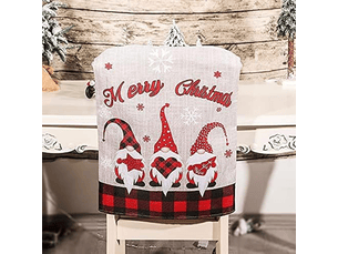 Housses de chaises de noël, décorations de noël, housses de table et de chaises, housses de dossier de chaise amovibles, multicolore