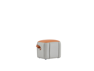 Pouf / repose pied VIVRYN  bicolore