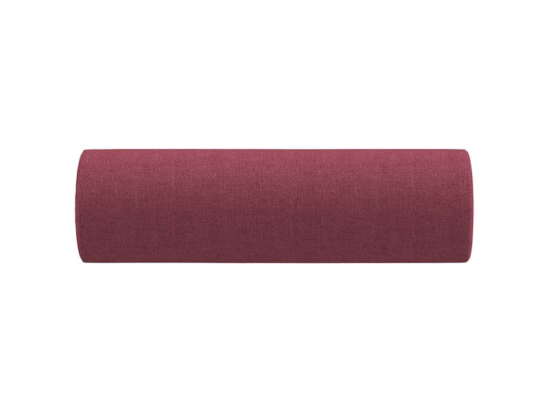  Lot de 2 coussins décoratifs rouge bordeaux ø15x50 cm tissu cf60888  - Conforama D