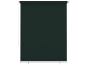 Store enrouleur, store roulant d'extérieur 185 (l) x 230 (h) cm vert foncé hdpe cf47371