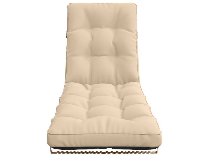  Coussin de transat, coussin pour bain de soleil vianen 100 % polyester crème 200 x 50 x 8 cm cf56293  - Conforama D