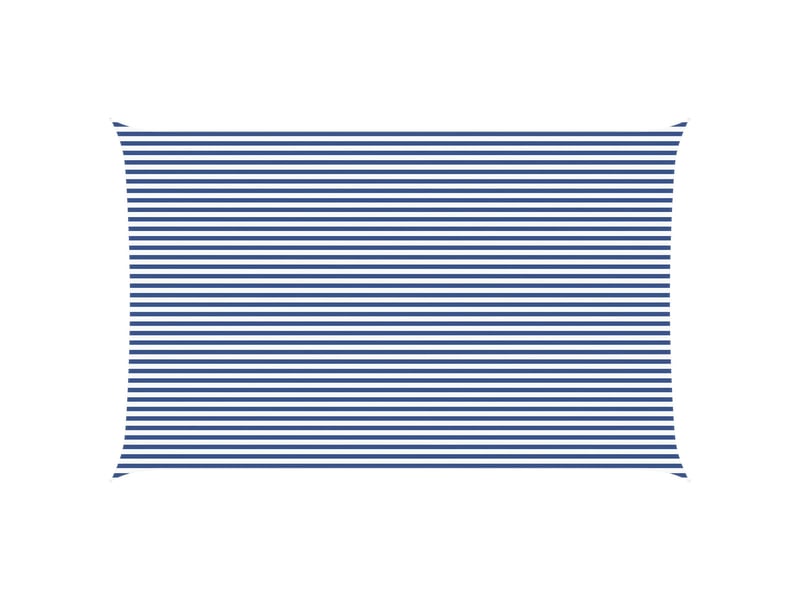  Voile d'ombre - voile d'ombrage - voile parasol bleu et blanc 5 x 8 m 100 % polyester oxford  - Conforama A