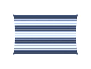 Voile d'ombre - voile d'ombrage - voile parasol bleu et blanc 5 x 8 m 100 % polyester oxford