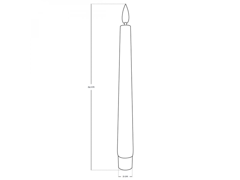 Lot de 6 bougies chandelier à led, flamme vacillante, luminosité réglable - minuterie 2, 4, 6, 8h - Conforama B