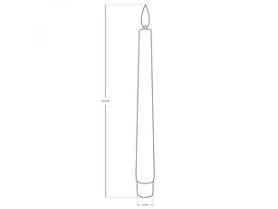 Lot de 6 bougies chandelier à led, flamme vacillante, luminosité réglable - minuterie 2, 4, 6, 8h
