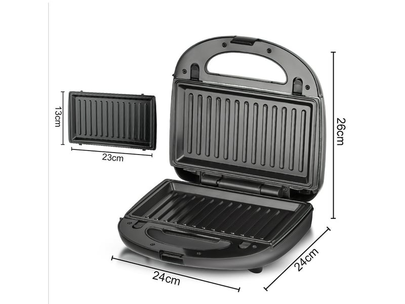  Appareil à croque-monsieur 4-en-1 24x24x26cm  - Conforama D