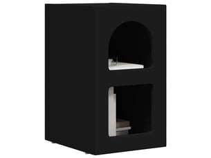 Table de chevet - cabinet de chevet - table de nuit elst noir 29,5 x 33,5 x 50 cm bois d'ingénierie
