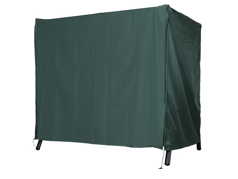  Housse de protection pour balançoire de jardin 205x124x164 cm – vert foncé – imperméable et zippée  - Conforama A