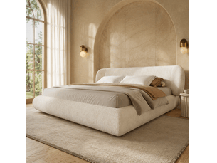 Lit 2 places 160x200 cm <strong>HAUSS SPOLE</strong>  <strong></strong> coloris beige