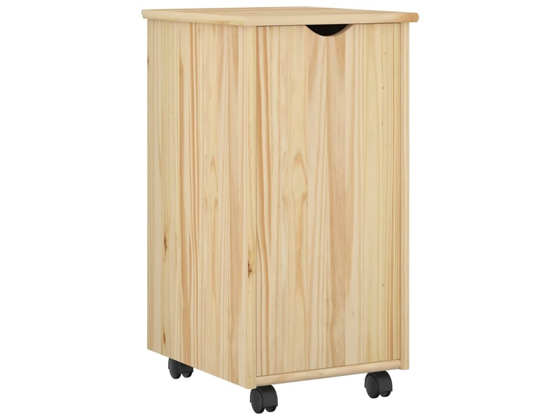  Caisson roulant de bureau marron 34 x 39 x 65,5 cm bois de pin massif  - Conforama A