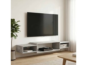 Meuble tv coloris gris 140 cm <strong></strong>  <strong></strong>
