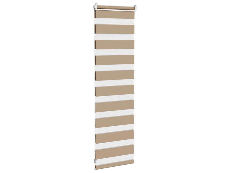 Store zèbre, store de fenêtre marron sable largeur du tissu 40,9 cm polyester cf48805 - Conforama D