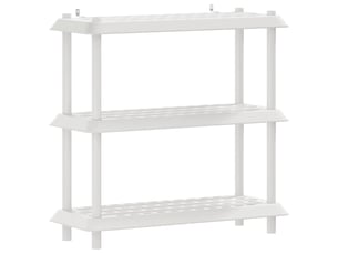 Unité de rangement 3 niveaux, étagère de rangement 100 x 40 x 96 cm pp blanc