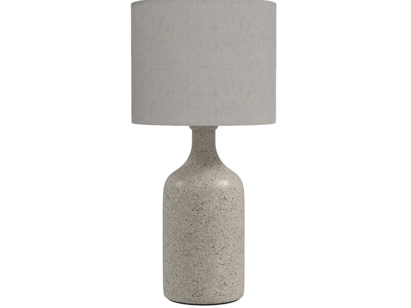 Lampe de table 22x22x45 cm en céramique beige chicfurn - Conforama A