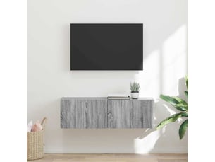 Meuble tv coloris gris 98 cm <strong></strong>  <strong></strong>