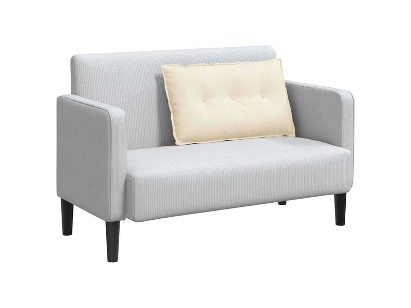 Coussin de dos, coussin de dossier crème 80 x 50 cm tissu en velours côtelé cf54641 - Conforama C