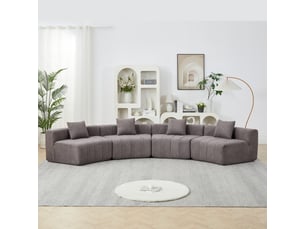 Canapé droit fixe <strong></strong> <strong></strong> 2 places Tissu gris