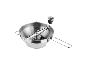 Moulin à légumes manuel en inox – broyage facile pour purées, soupes et compotes