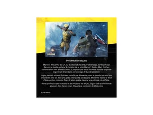 Jeu d action marvel's wolverine standard edition ps5 sur blu-ray solo