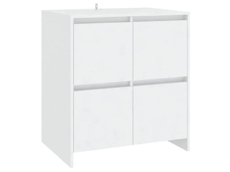  Buffets 2 pcs - bahut - meuble de rangement blanc bois d'ingénierie  - Conforama C