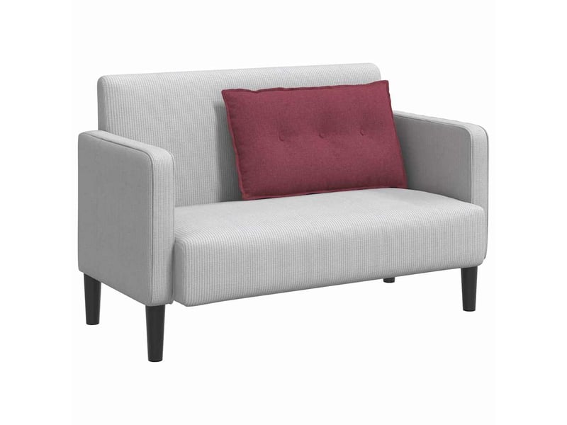 Coussin de dos, coussin de dossier bordeaux 80 x 19 x 50 cm tissu cf54606 - Conforama C