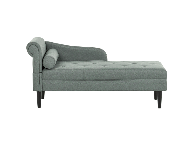 Chaise longue côté gauche yvoire tissu vert  - Conforama A