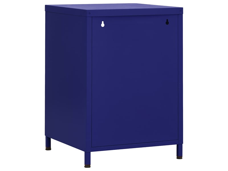  Table de chevet - cabinet de chevet - table de nuit bleu marine 35x35x51 cm acier  - Conforama D