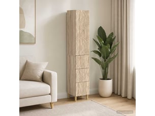 Armoire <strong></strong> <strong></strong> coloris bois clair largeur 33 cm